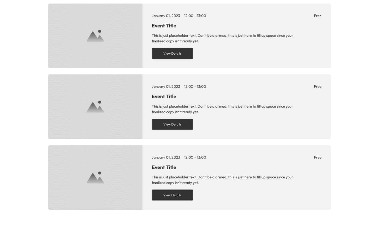 Event grid bravo frames