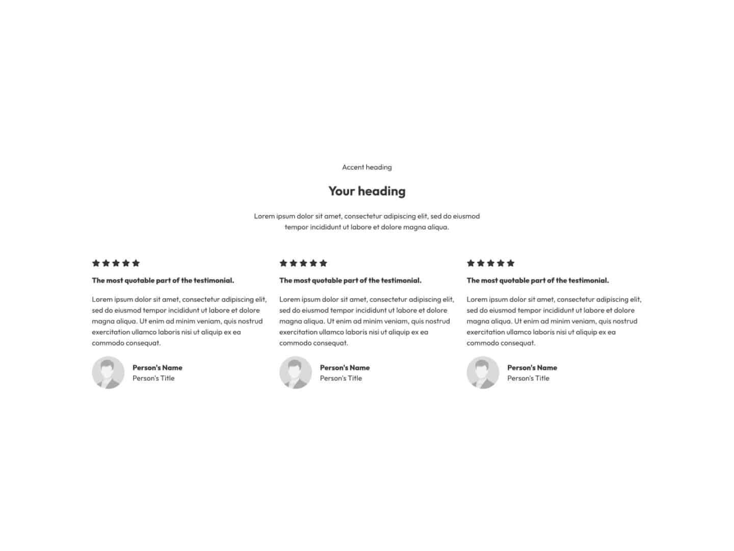 Testimonial Section Alpha