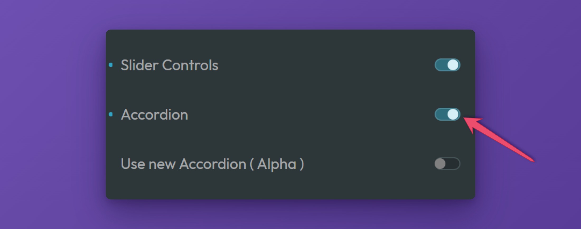 ACSS dashboard, Frames tab, Components panel