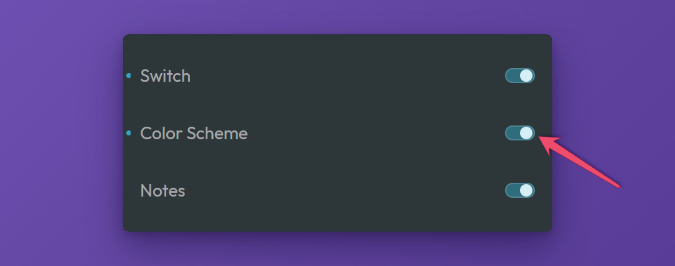 ACSS dashboard, Frames tab, Components panel