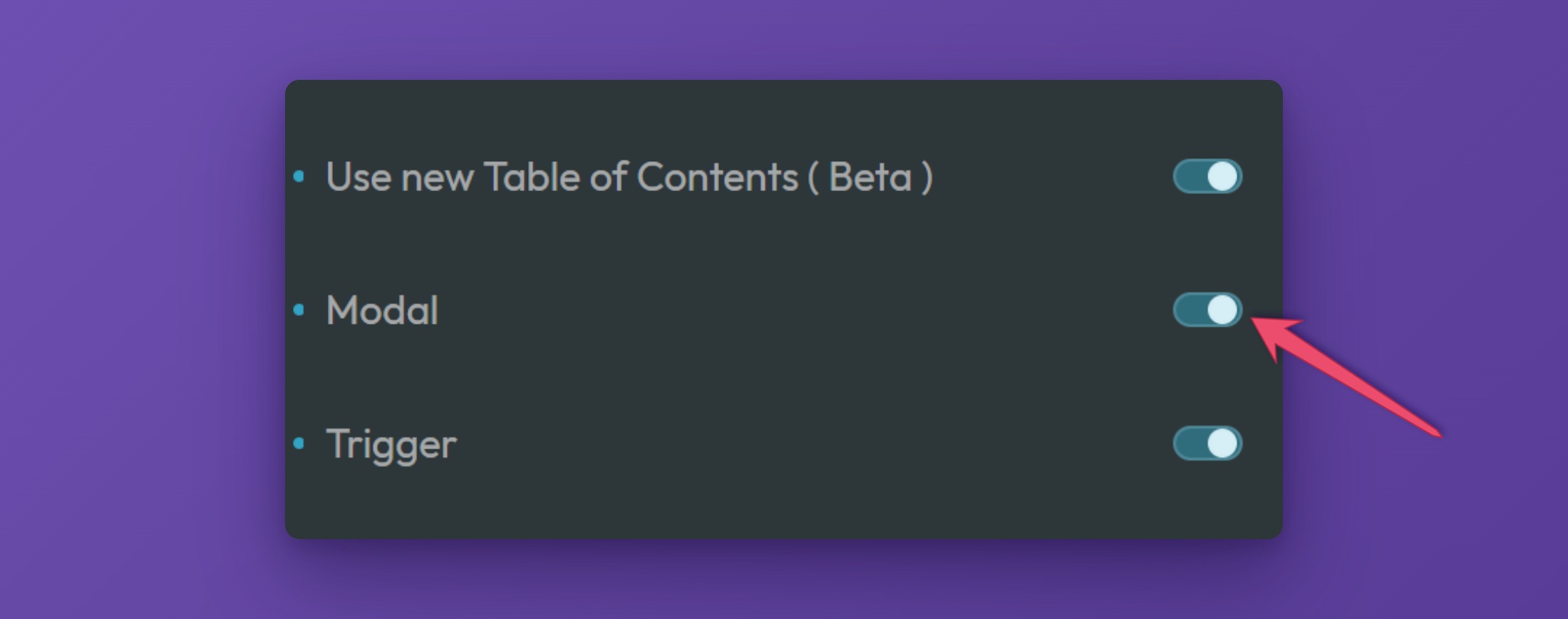 ACSS dashboard, Frames tab, Components panel