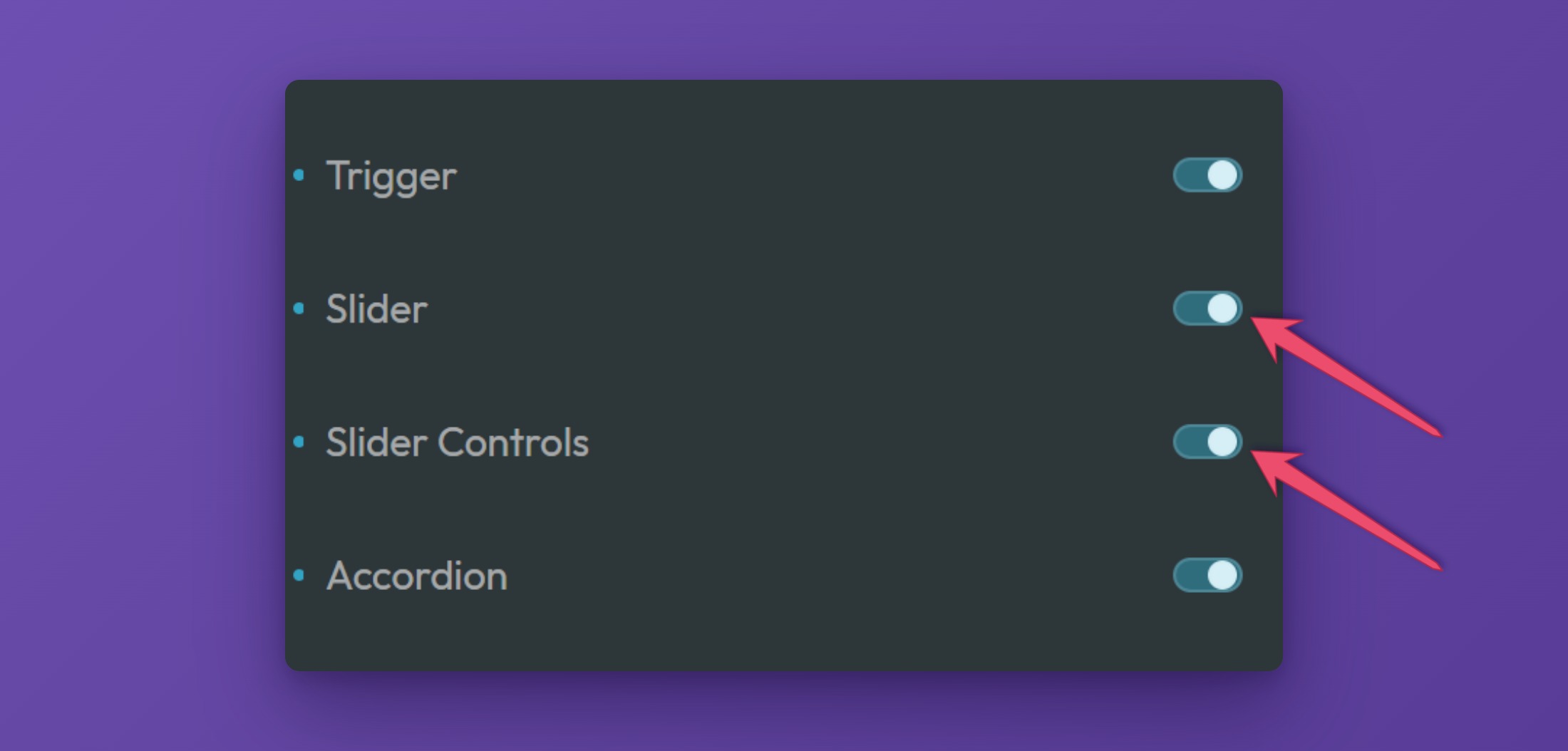 ACSS dashboard, Frames tab, Components panel