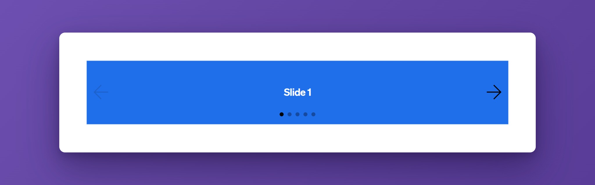 Fade type slider