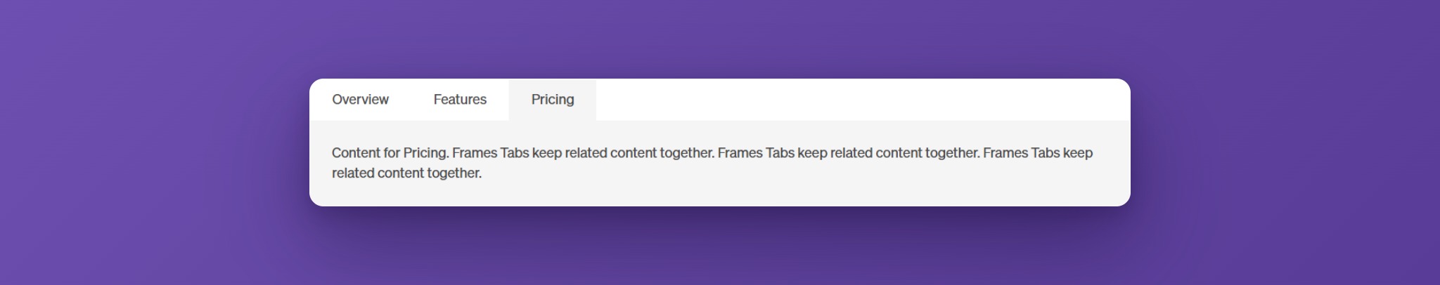 Third tab active, with the highlight moved to it